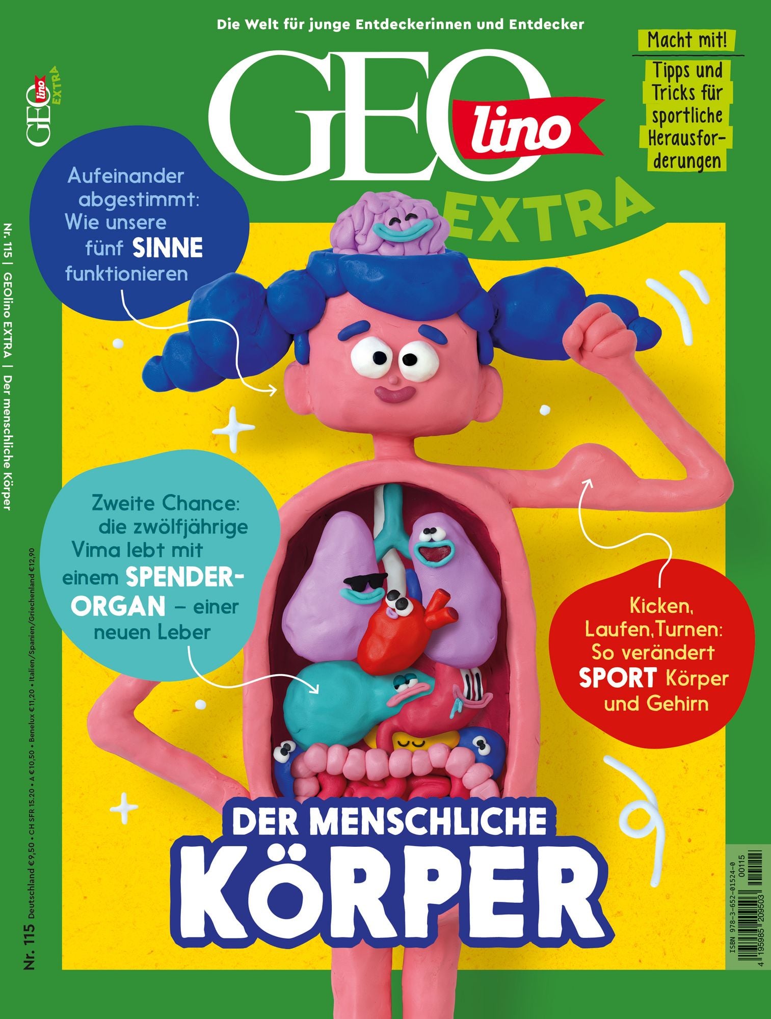 Titelbild GEOlino EXTRA: Der menschliche Körper